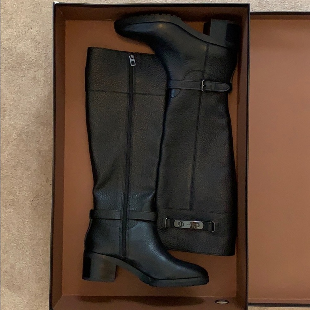 Coach Sullivan Safari Leather, Black, Women’s, 5 M